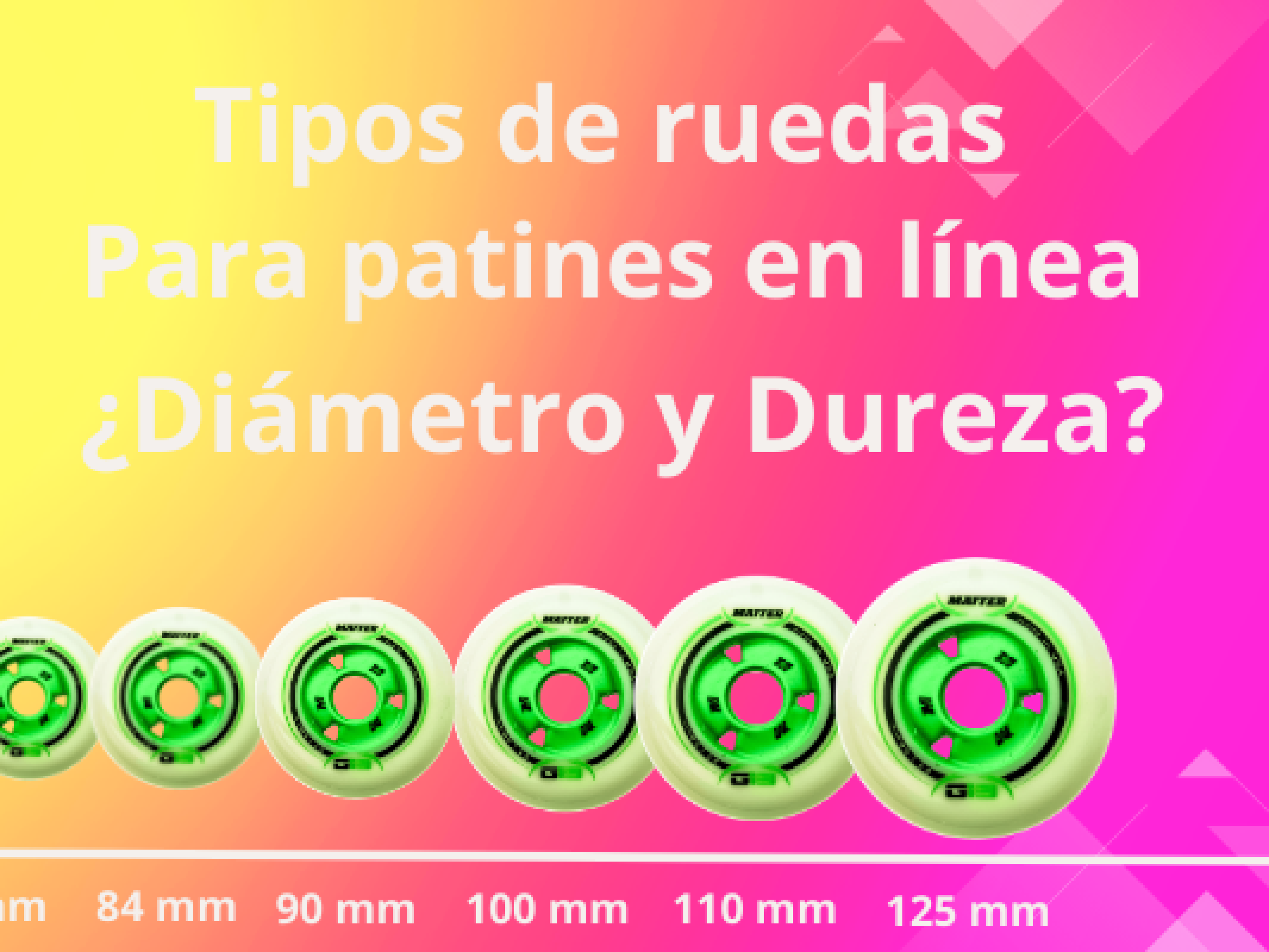 Tipos de ruedas patinaje