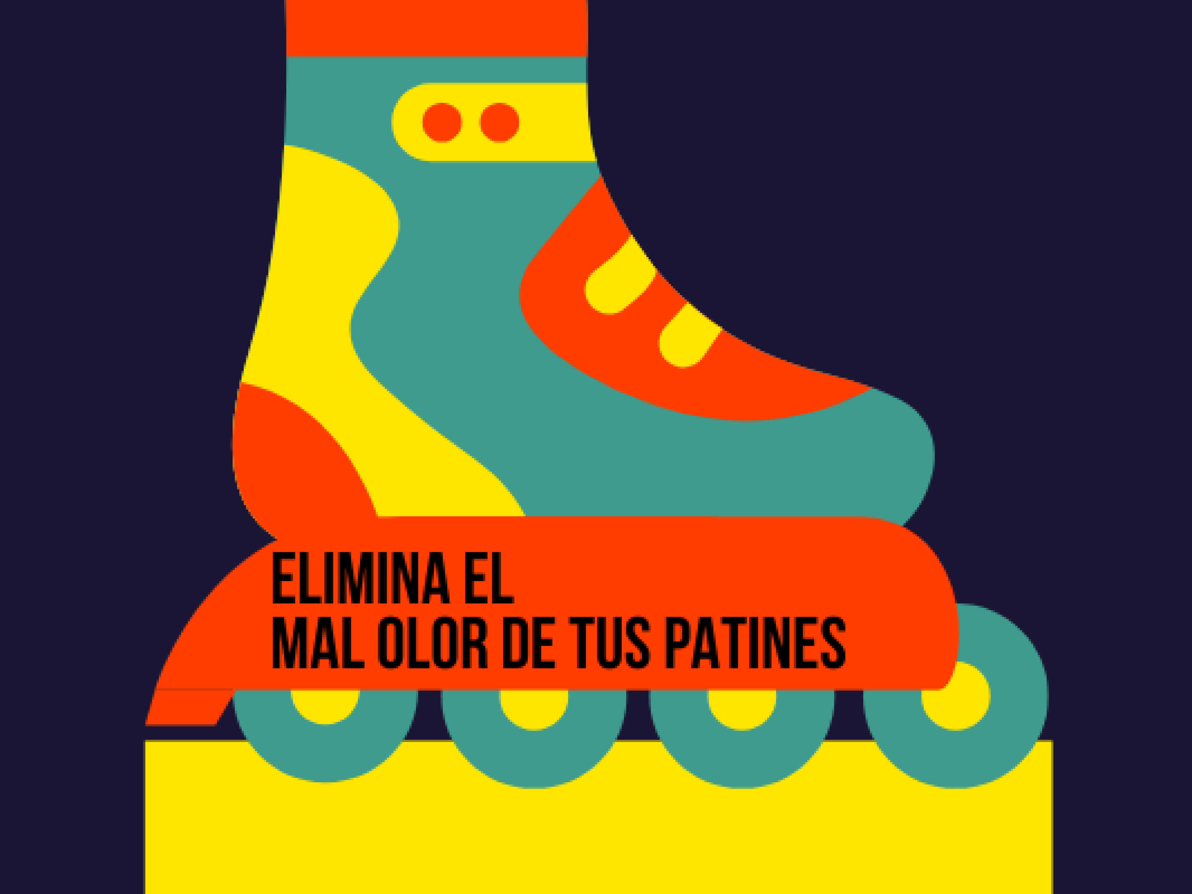 ¿Mal olor en los patines?